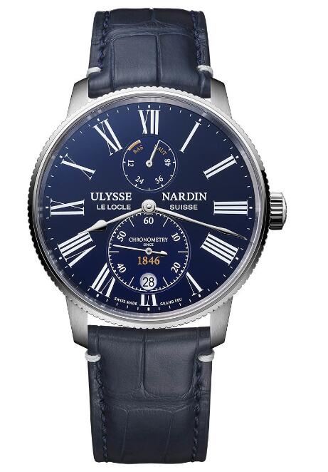 Ulysse Nardin Marine Torpilleur Enamel Blue Limited Edition 42mm 1183-310LE-3AE-175/1B watch - Click Image to Close